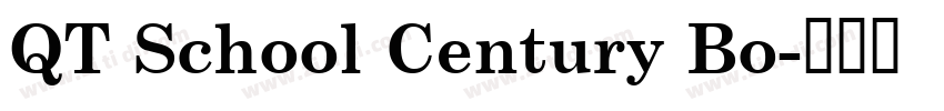 QT School Century Bo字体转换